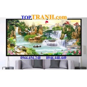 Tranh gắn đá non nước hữu tình